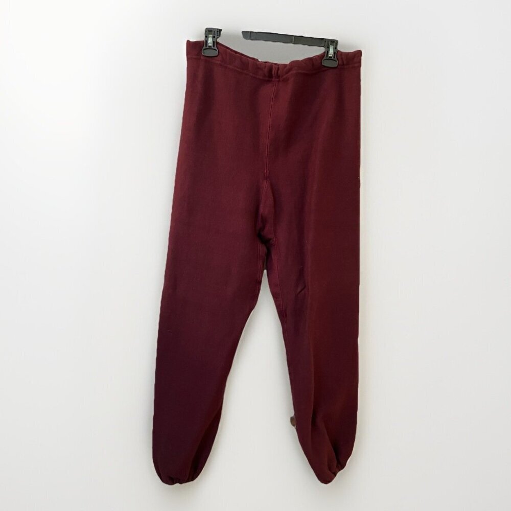 Vintage Champion Reverse Weave Warmup Sweatpants Gusset Mens M‎ Red Made in USA